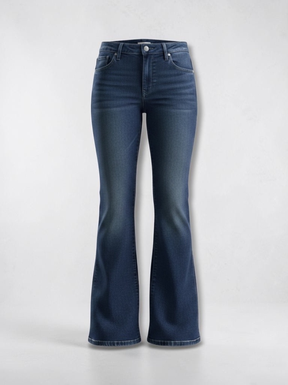 CAbi Dark Wash Flare Jeans Size 2 Stretch Denim